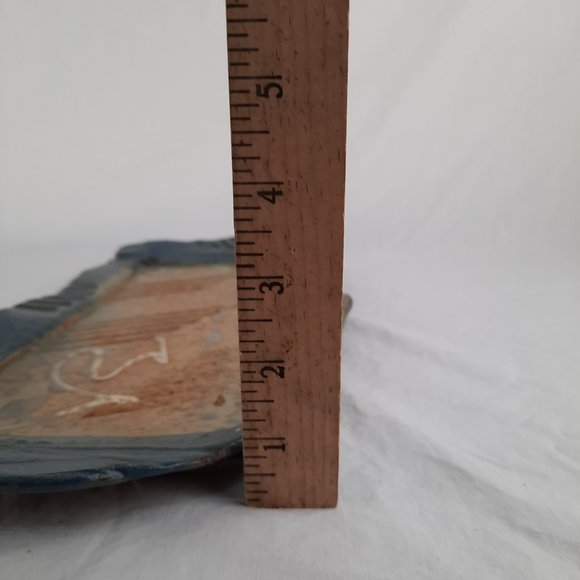 RARE -Larry Spears Nashville Indiana Pottery Wall Hanging/Tray - 17" - Picture 4 of 6